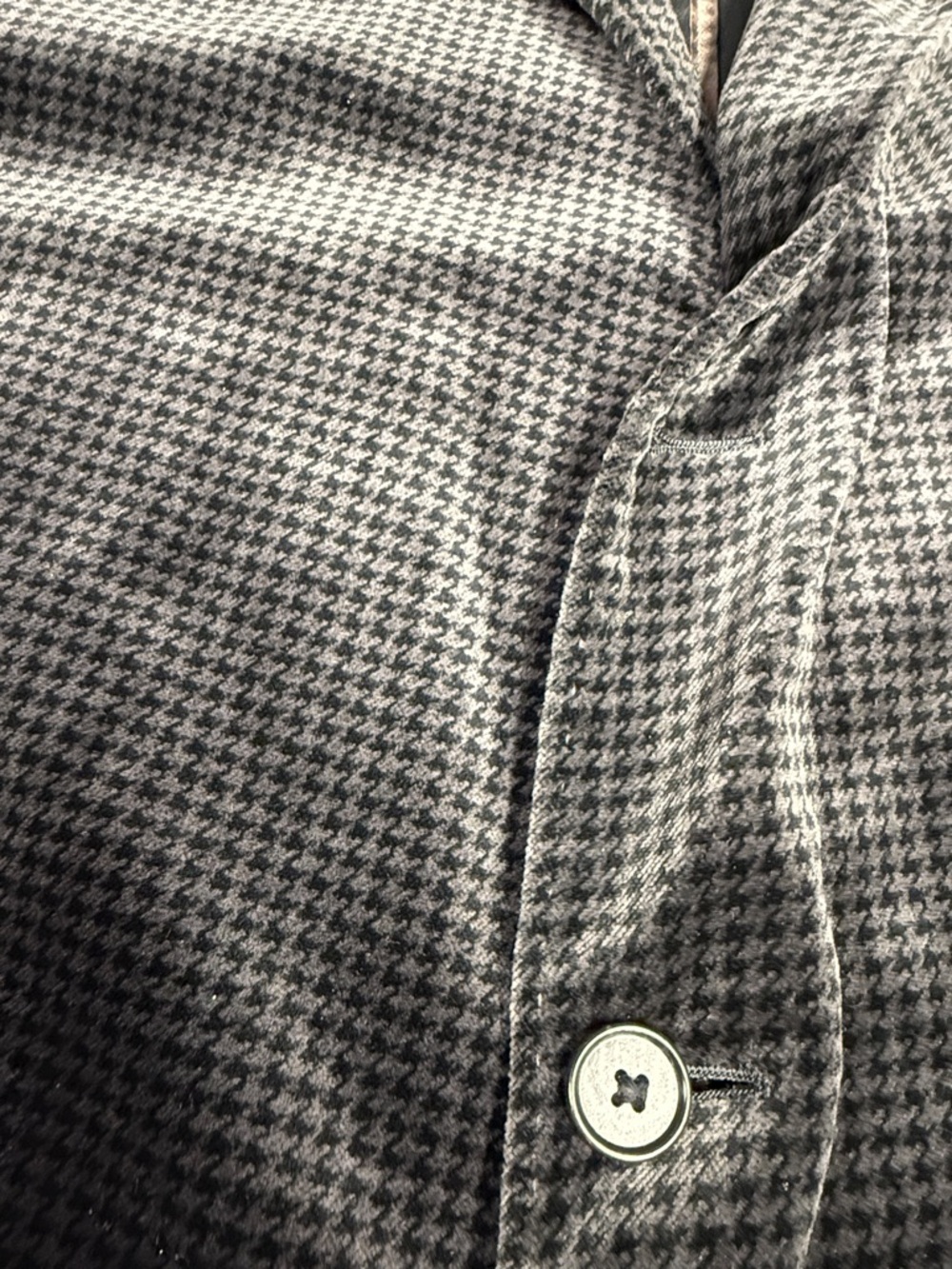 Johnston & Murphy Charcoal Black Check Velvet Sport Coat - Picture 9 of 9